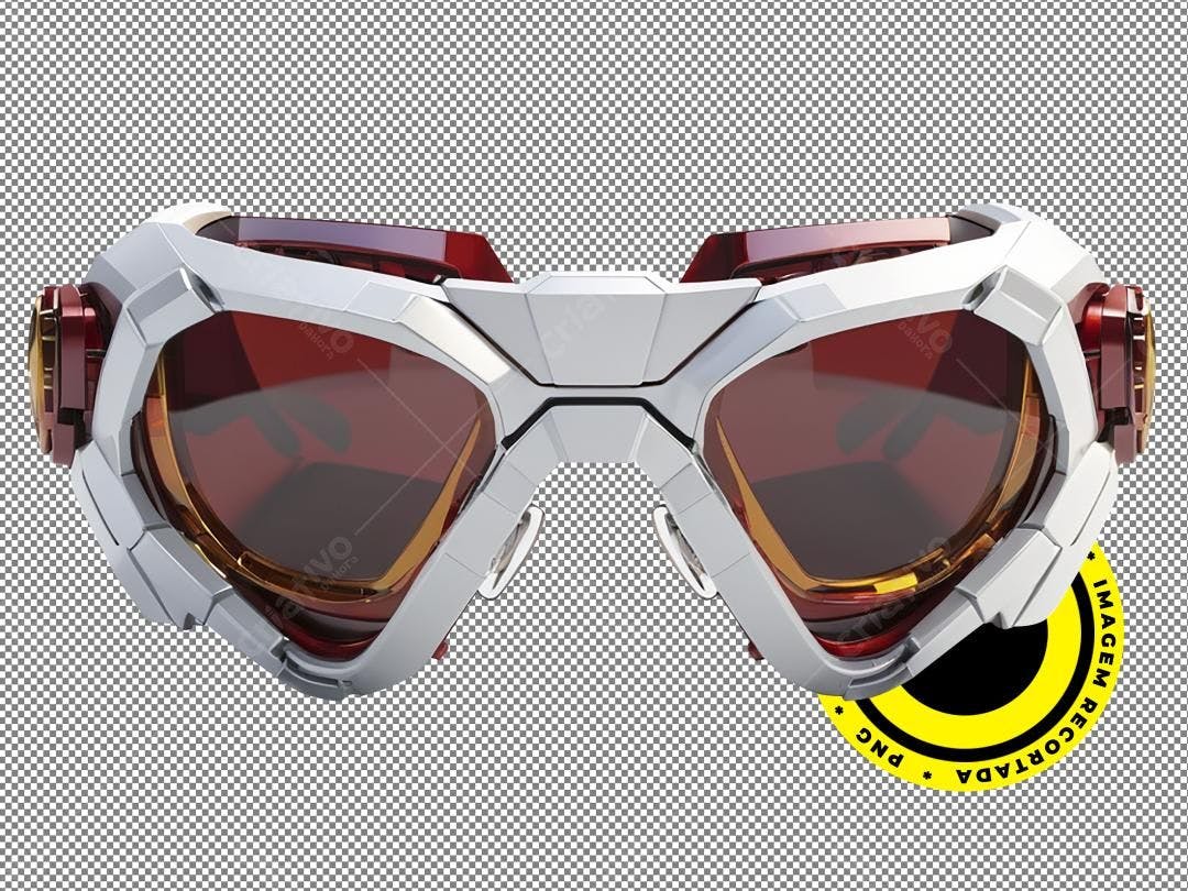 Icone futurista óculos PNG com fundo transparente