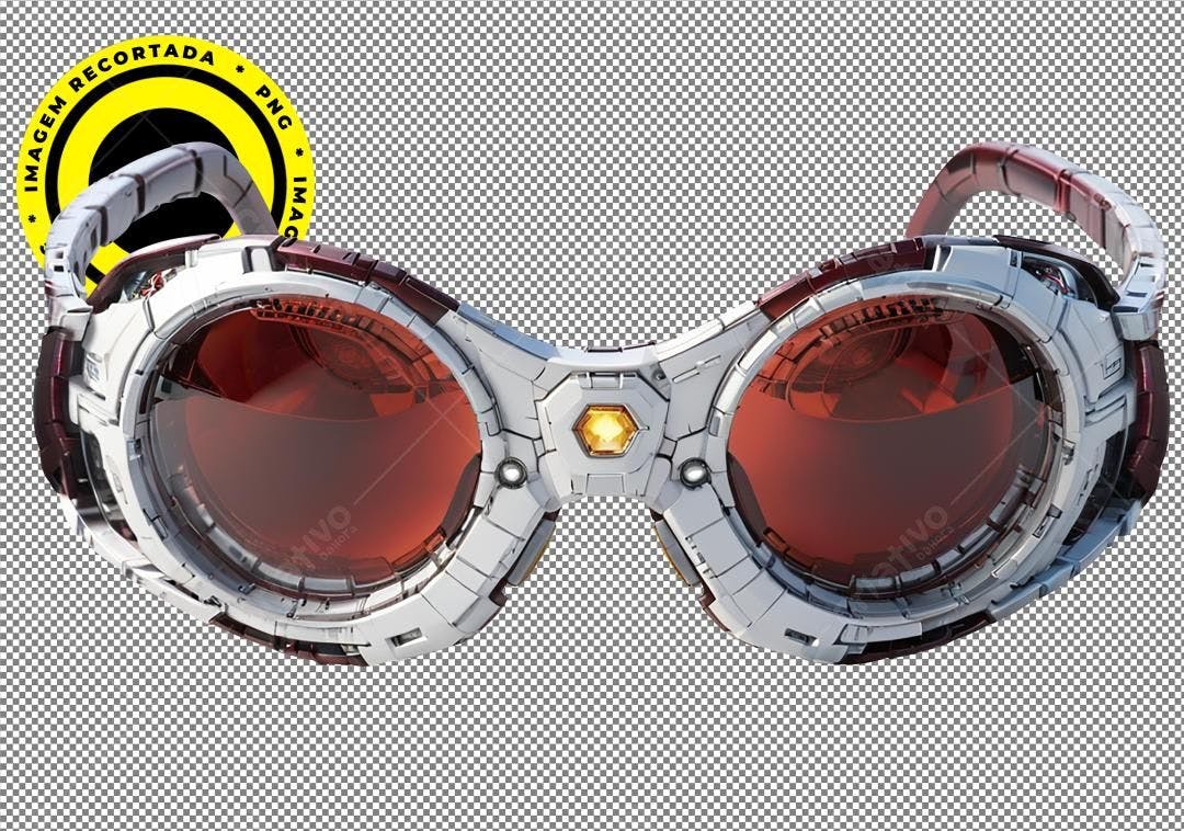 Icone futurista óculos PNG com fundo transparente