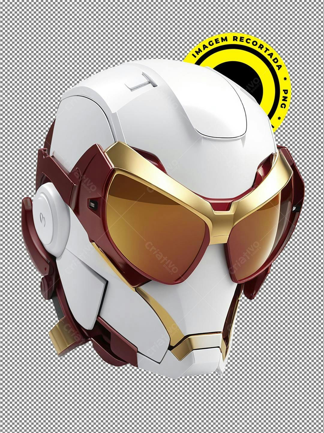 Icone de capacete futurista PNG com fundo transparente