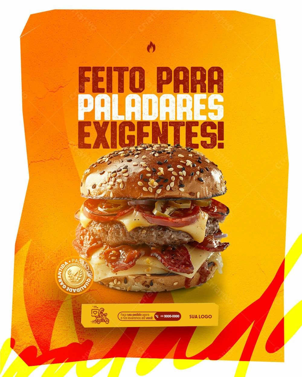 Social Media   Hamburgueria   Feito Para Paladares Exigentes
