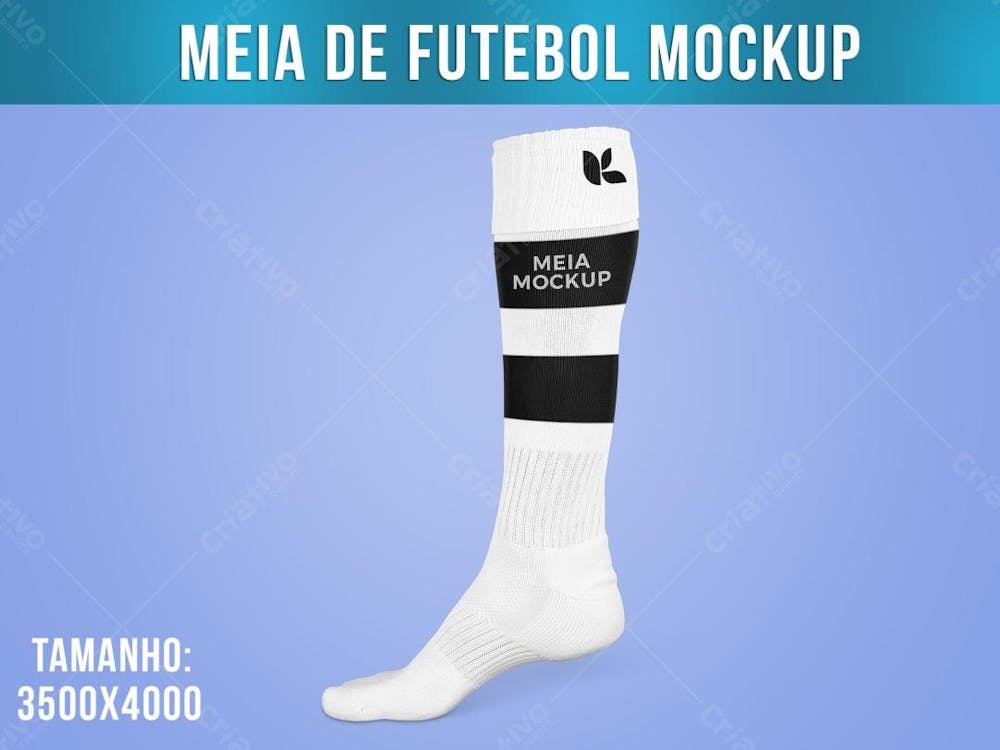 Meia De Futebol Mockup