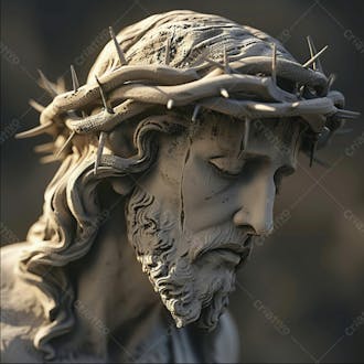 Imagem de jesus 3d estátua em alta qualidade