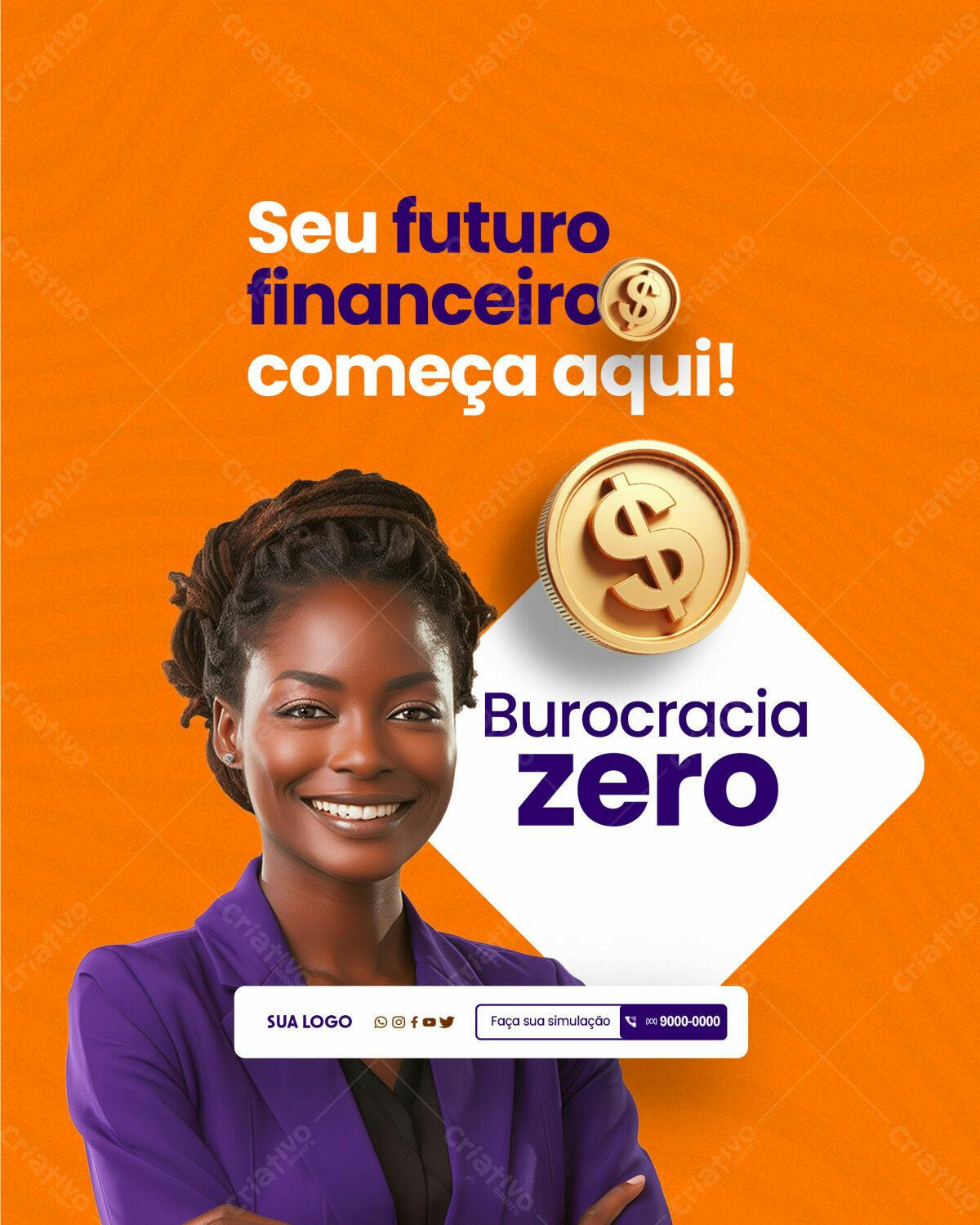 Flyer Financeiro para Investimentos PSD Editável