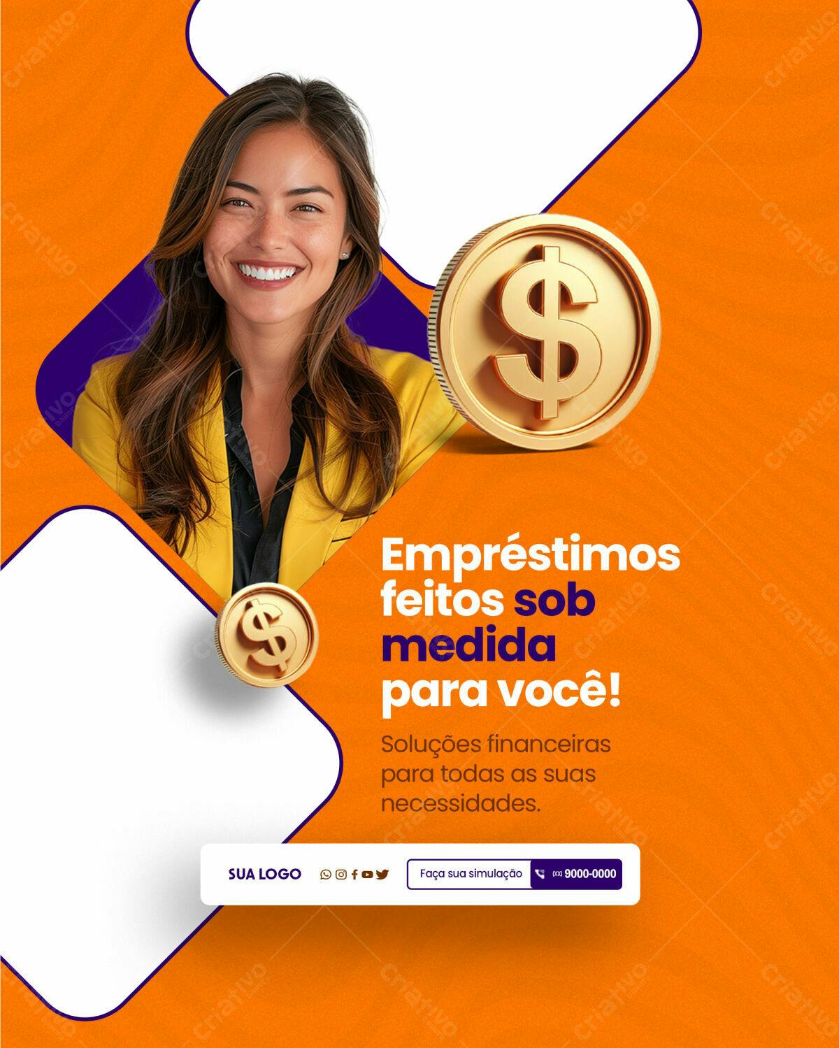 PSD para Anúncio de Empréstimos PSD Editável