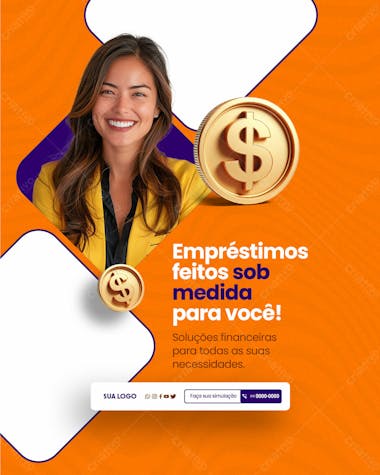 Social media loja de emprestimo sob medida para você