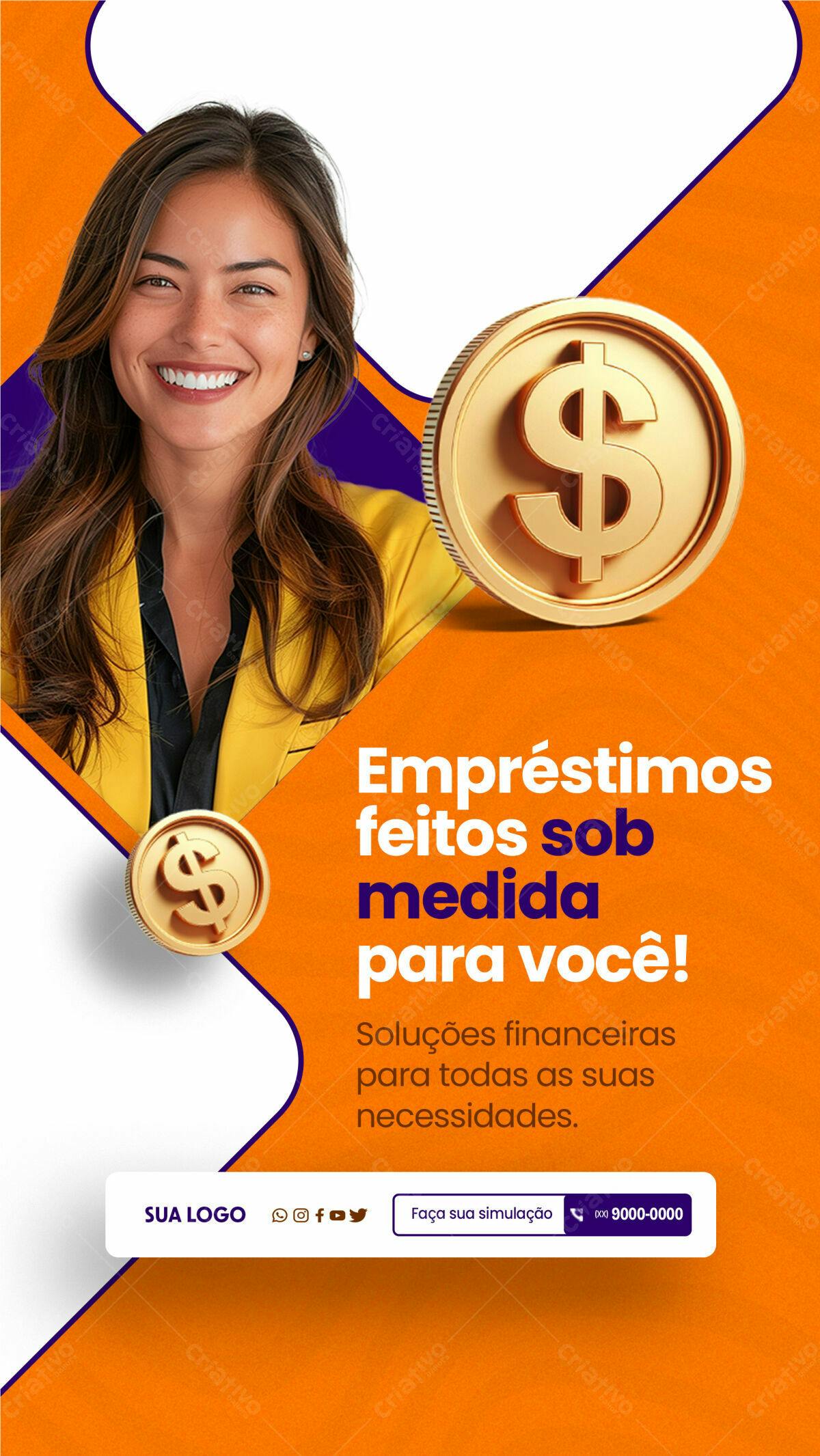 Flyer Empréstimos PSD Editável