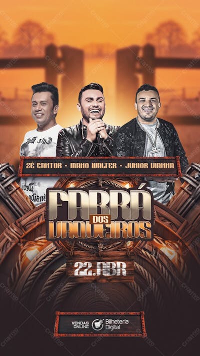 Flyer Evento   Farrá Dos Vaqueiros Story