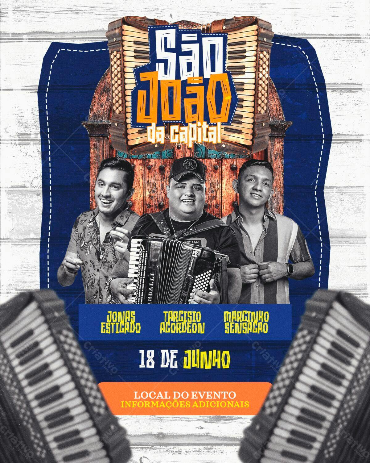 Flyer Festa de São João da Capital PSD Editável