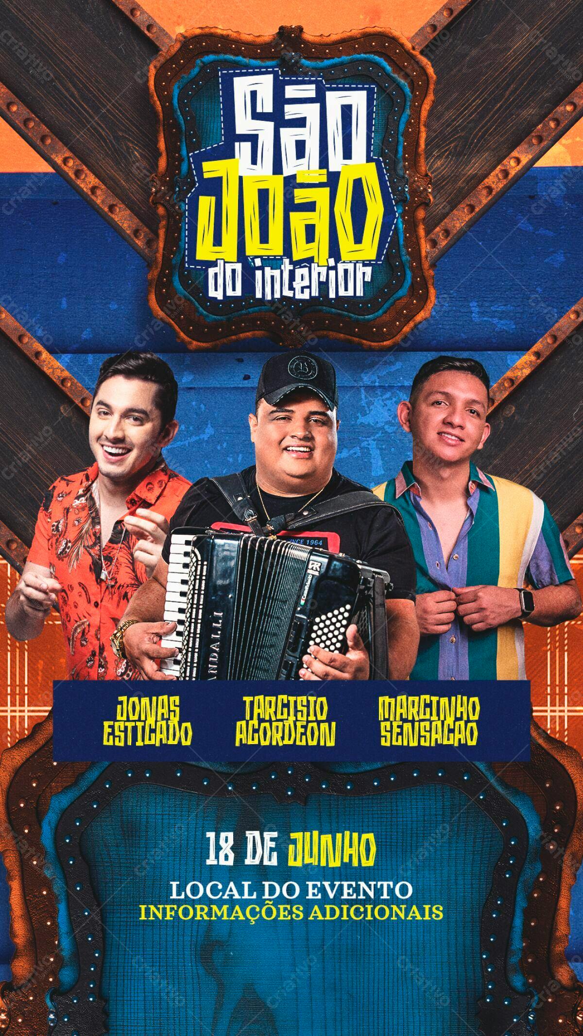 Flyer Festa de São João PSD Editável