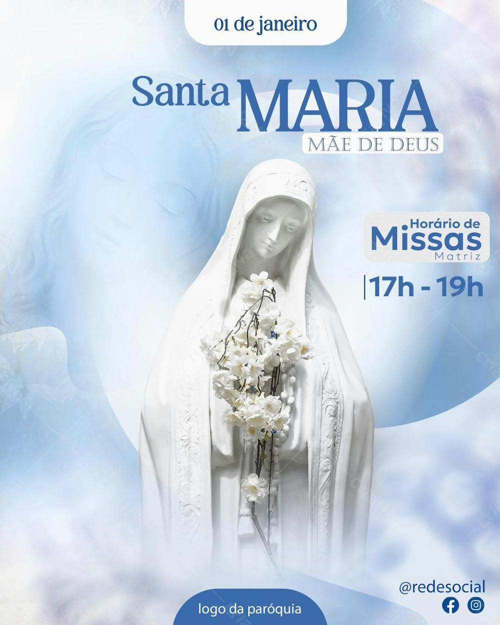 Flyer Santa Maria PSD