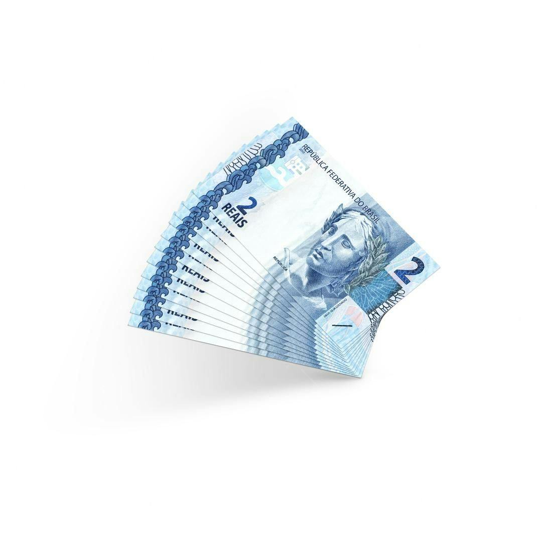 Modelo de Notas de 2 Reais PSD Editável