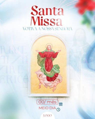 Santa missa a nossa senhora