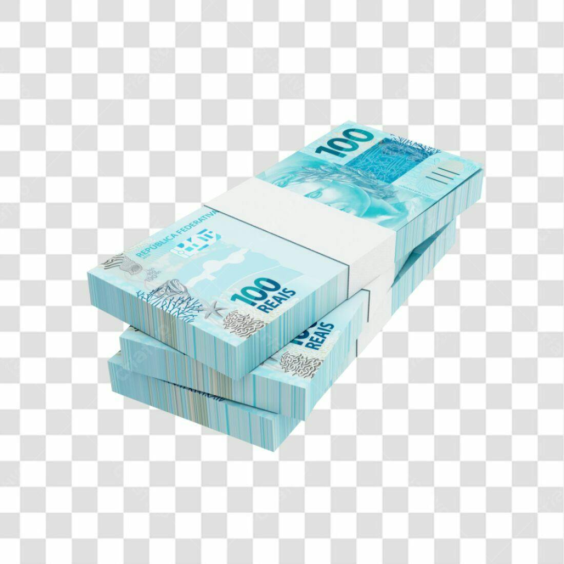 Icone Pilha de Reais PNG com fundo transparente