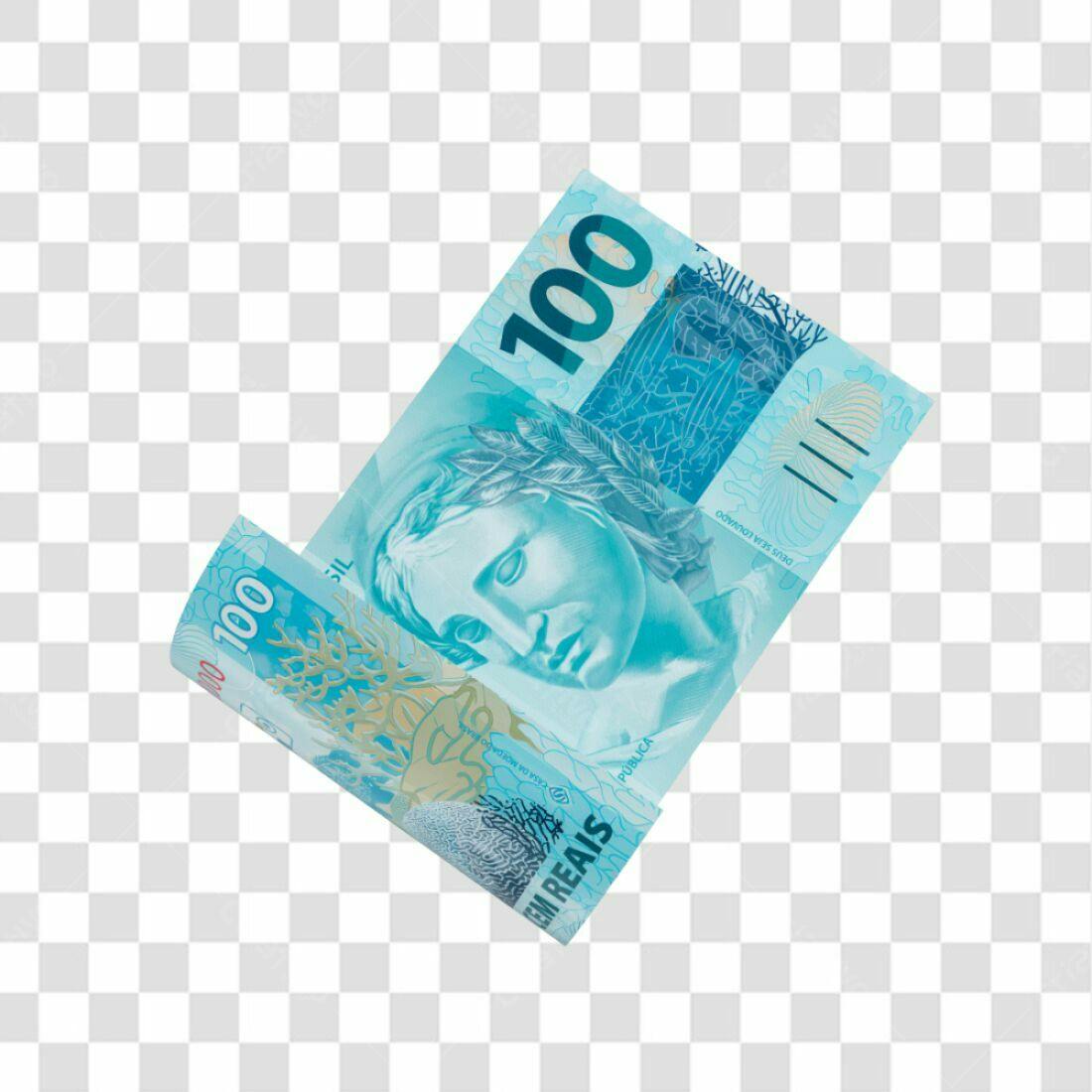 Imagem Nota 100 Reais PNG com fundo transparente