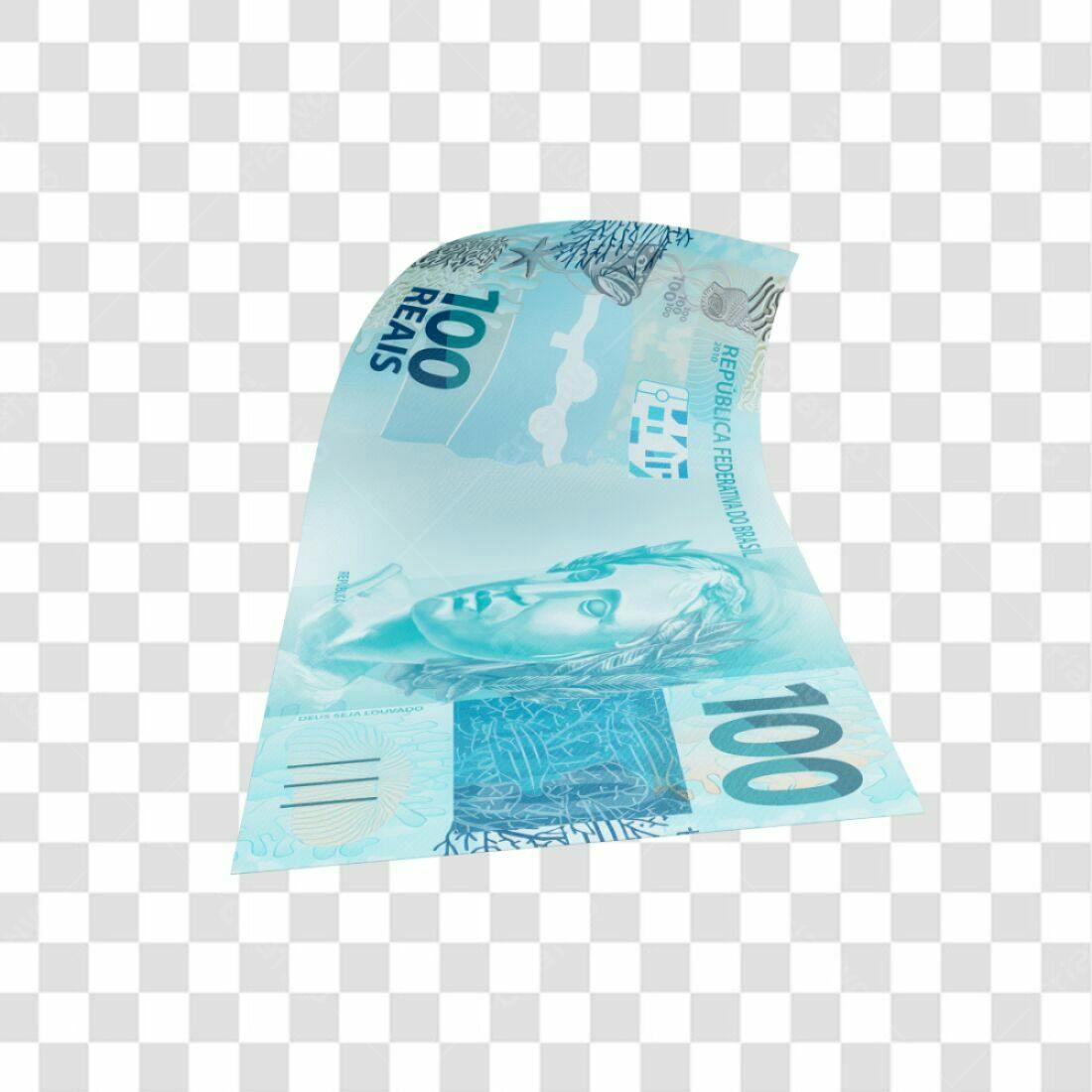 Icone Nota de 100 Reais PNG com fundo transparente