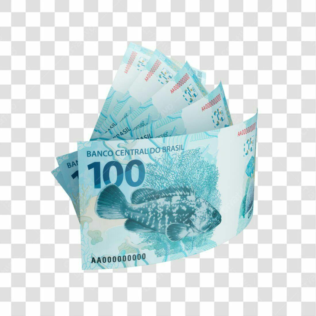 Icone de dinheiro Real PNG com fundo transparente