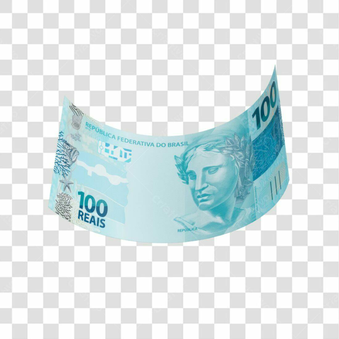 Icone Nota de 100 Reais PNG com fundo transparente