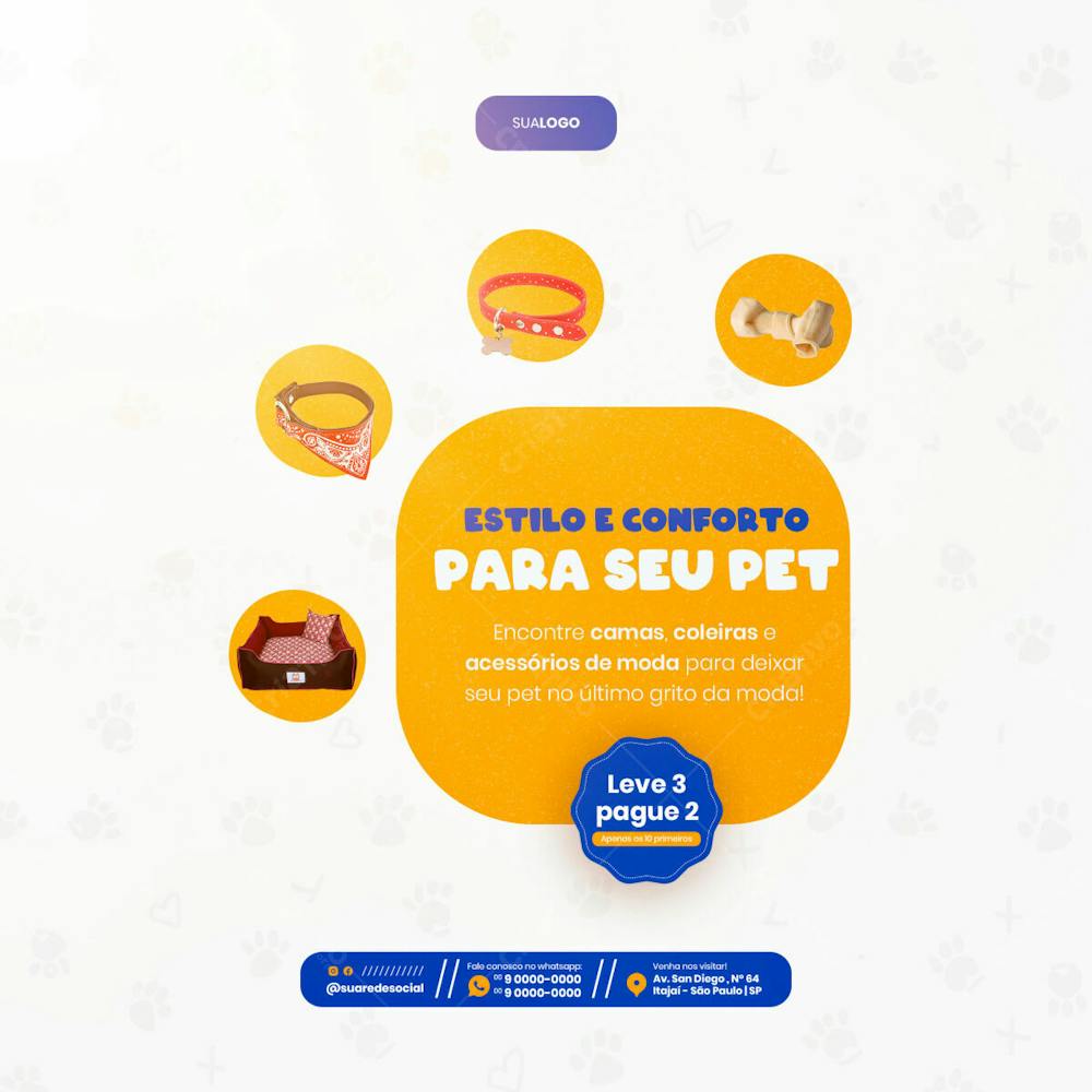 Petshop Estilo E Conforto Produtos Para Pet Social Media Feed