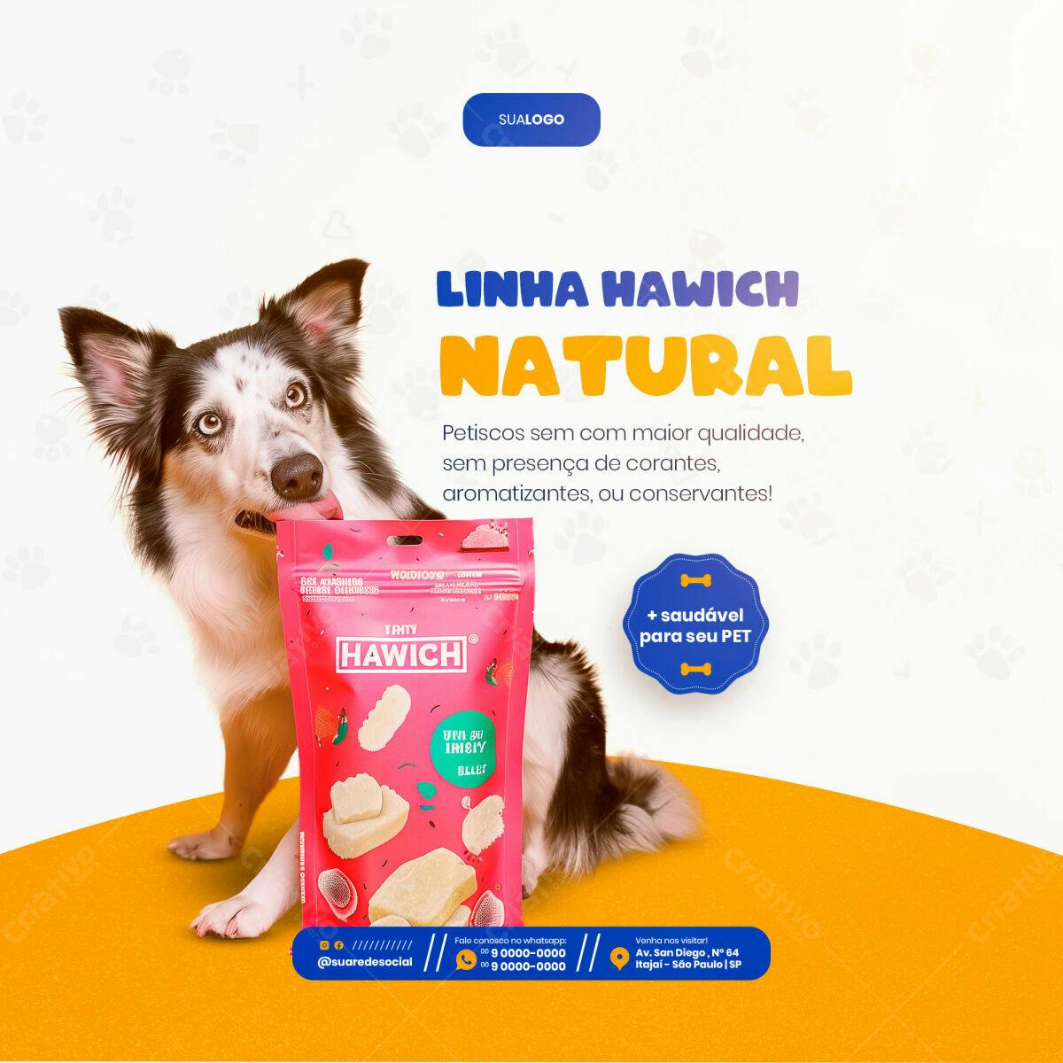 Post para Pet Shop PSD Editável