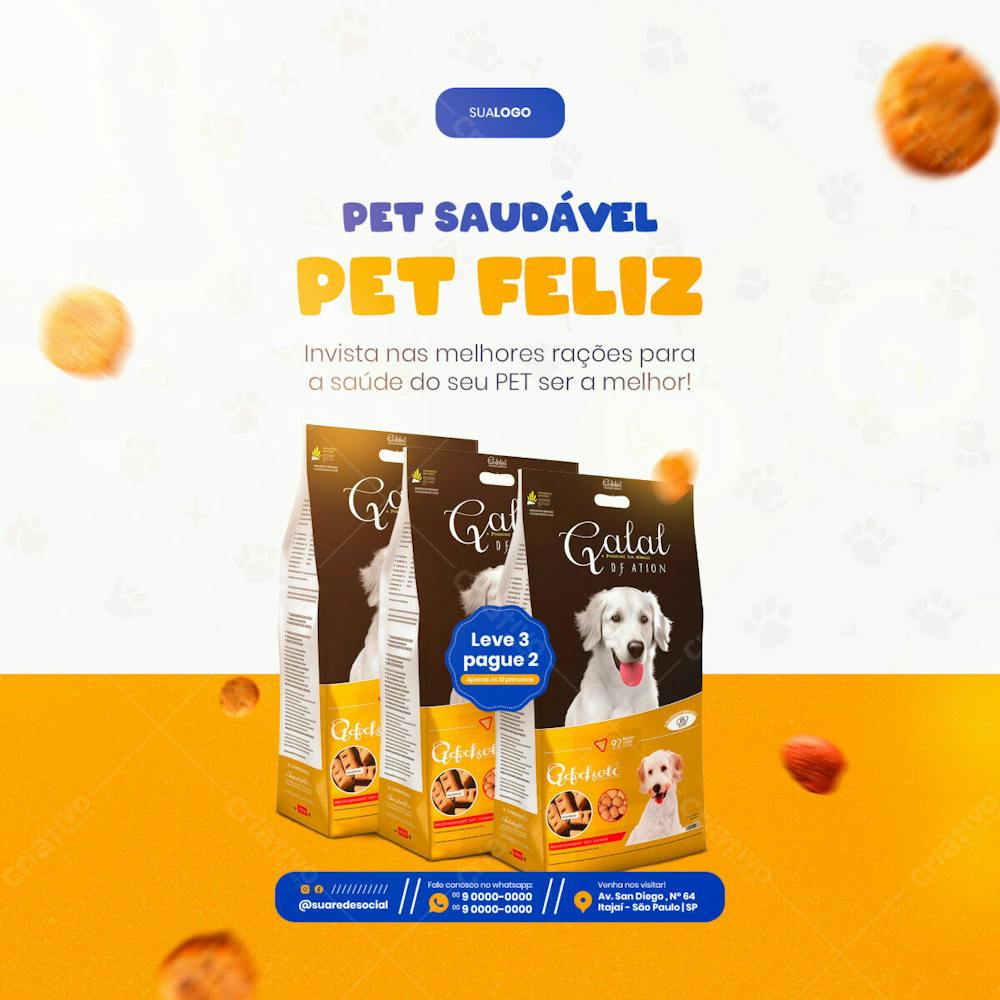 Petshop Rações Premium Para Pet Social Media Feed