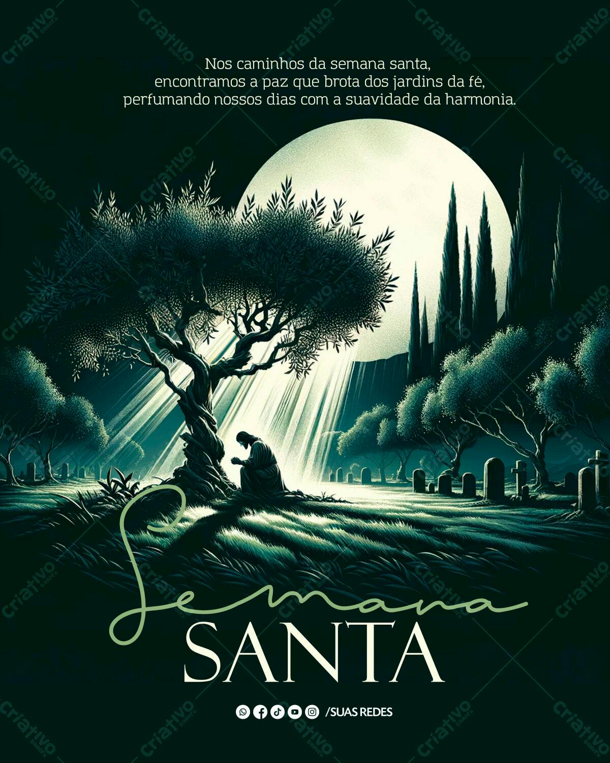 Flyer Semana Santa PSD Editável