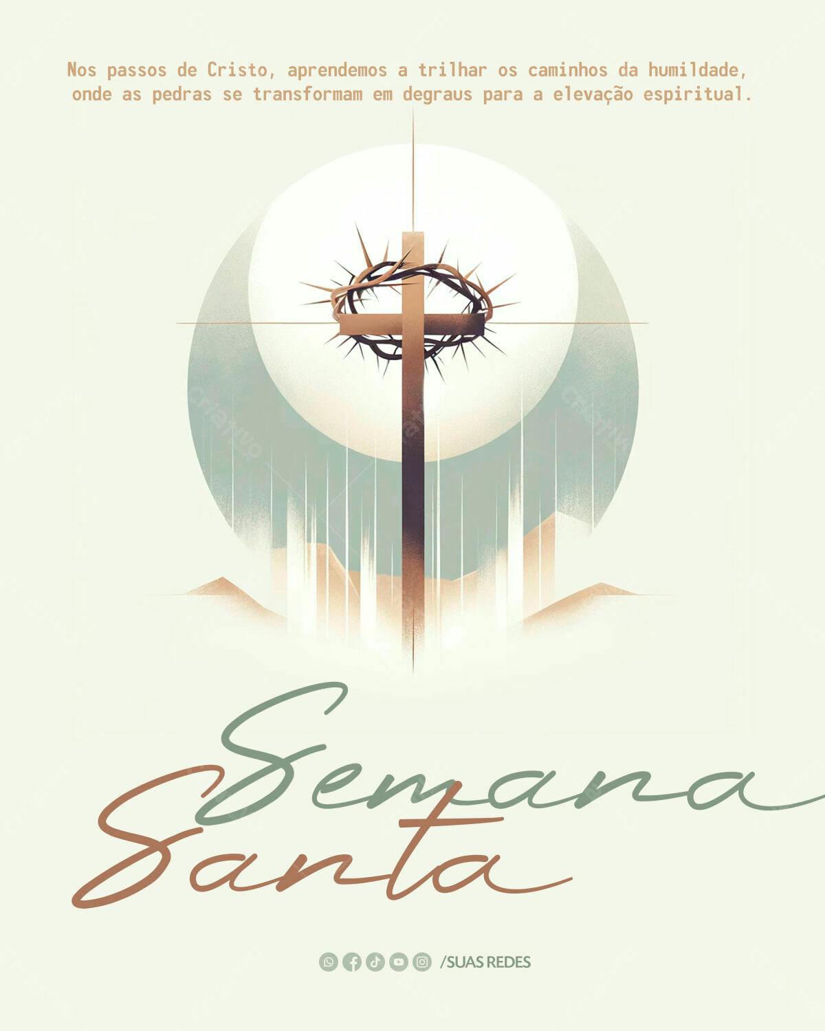 Flyer Semana Santa PSD Editável