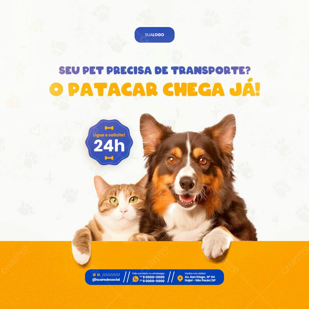 Petshop Serviço De Transporte De Pet Social Media Feed