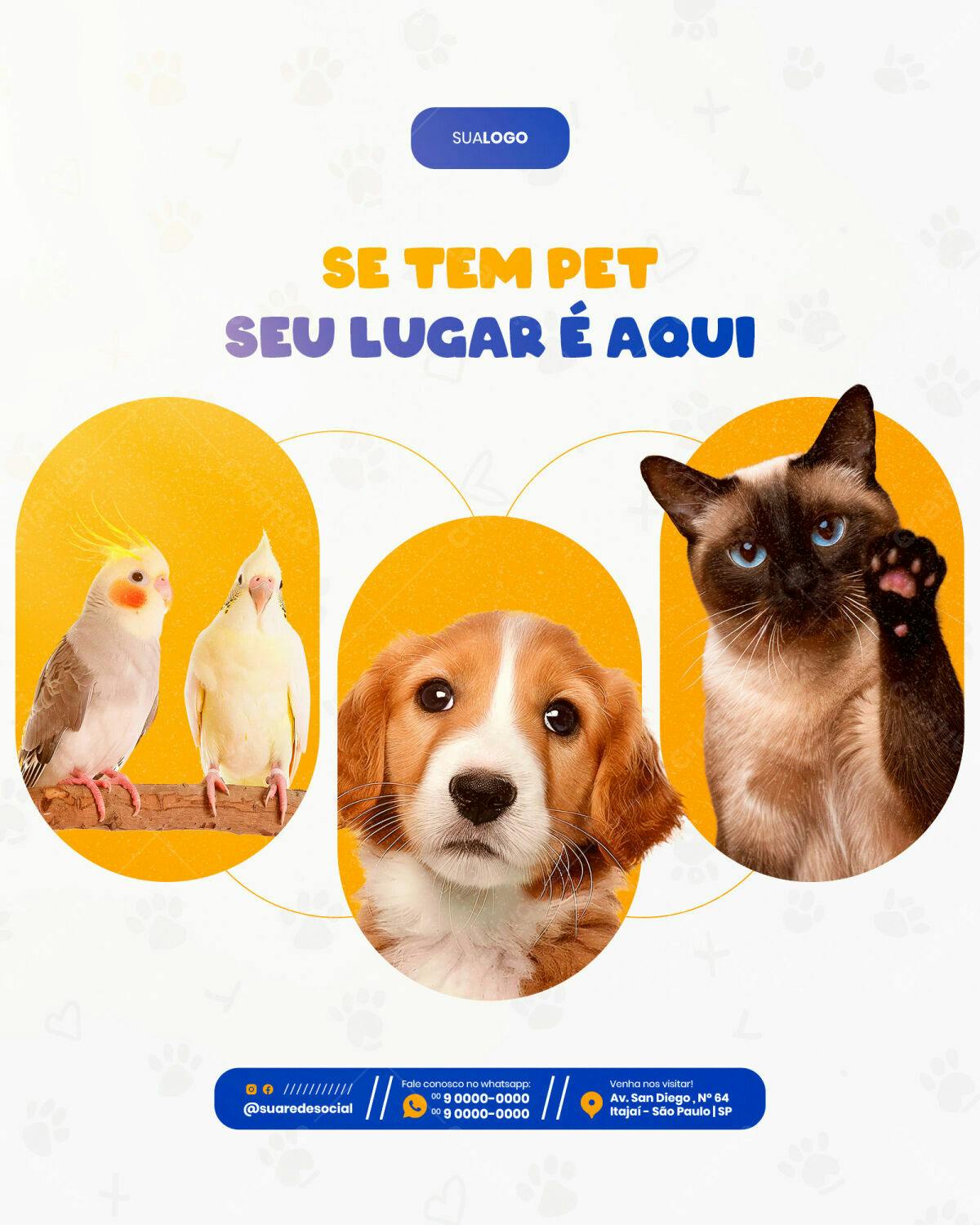 Post para Pet Shop PSD Editável