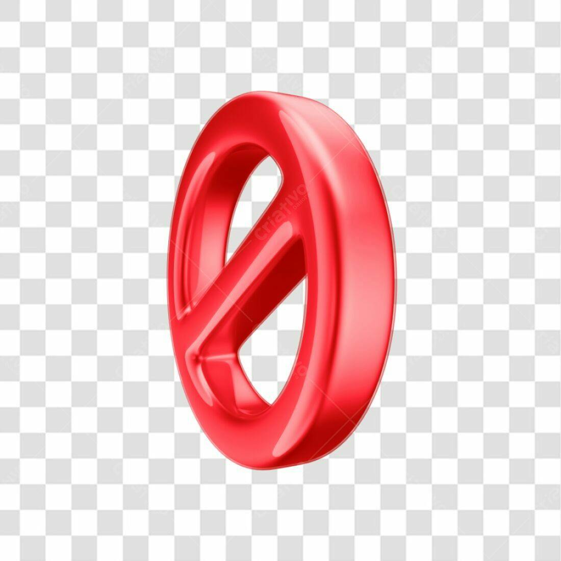 Ícone Proibido Vermelho PNG com fundo transparente