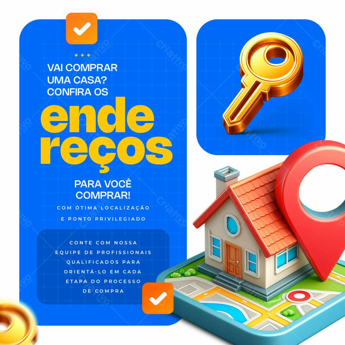 Flyer Imobiliário para Compra de Imóveis PSD Editável