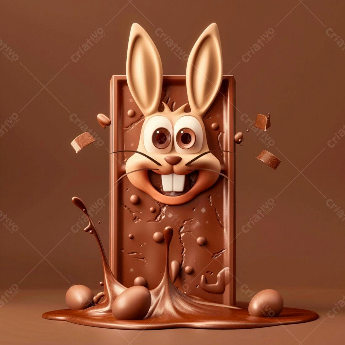 Coelho de chocolate Páscoa