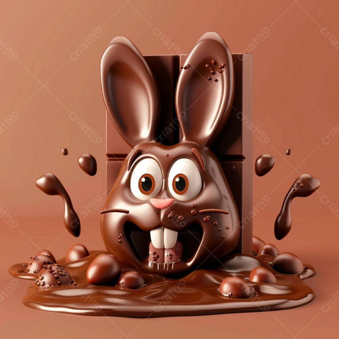 Coelho de Chocolate na Páscoa