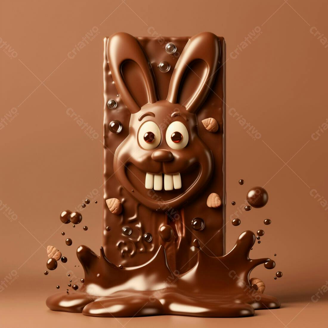 Barra de Chocolate Coelhinho Páscoa