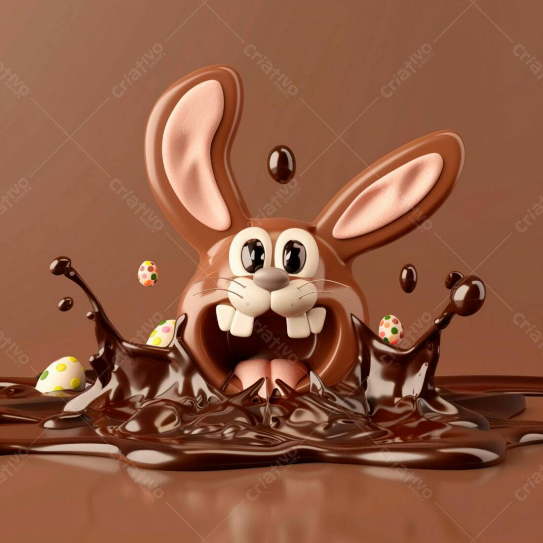 Coelho de Chocolate na Páscoa
