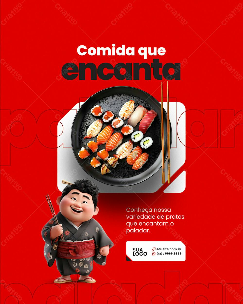 Social Media   Sushi   Comida Que Encanta