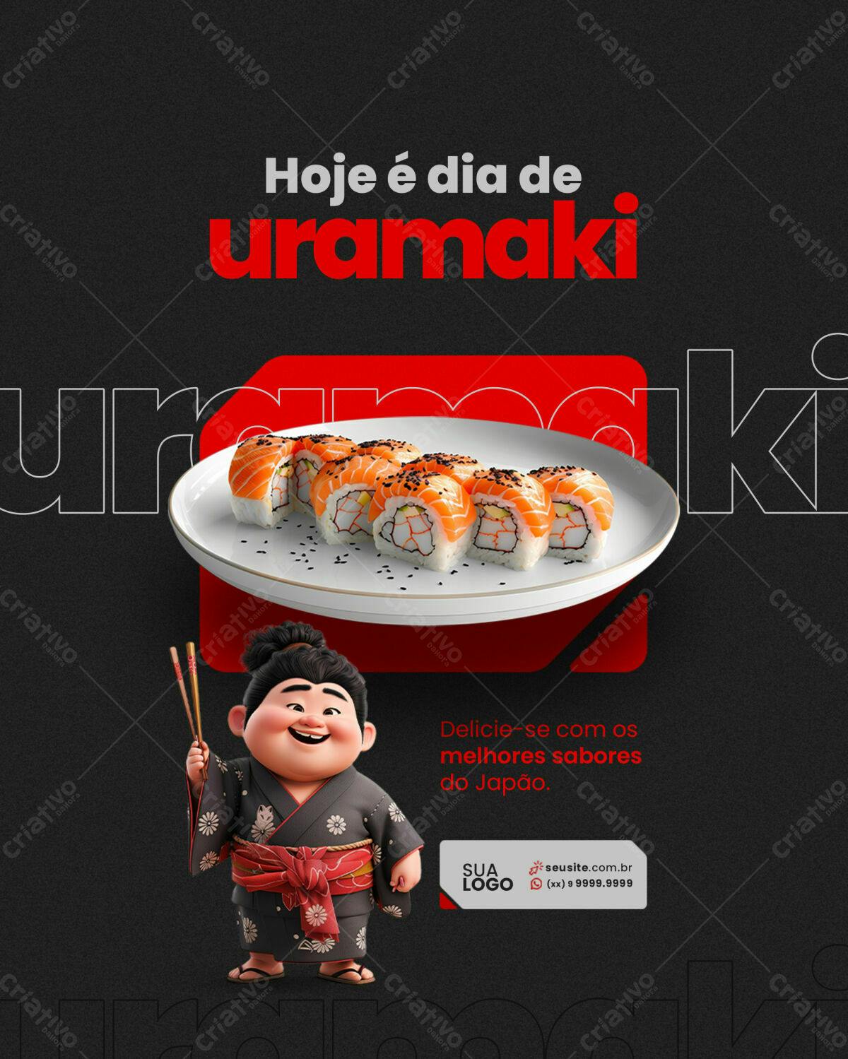Post Instagram Uramaki PSD Editável