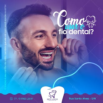 Como usar o fio dental