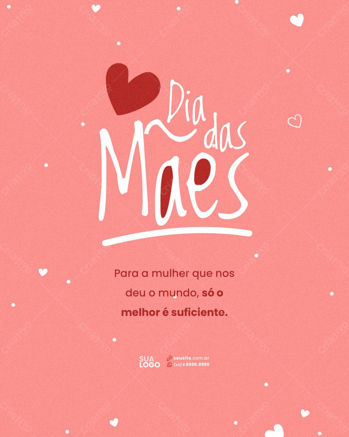 Flyer para o Dia das Mães PSD Editável