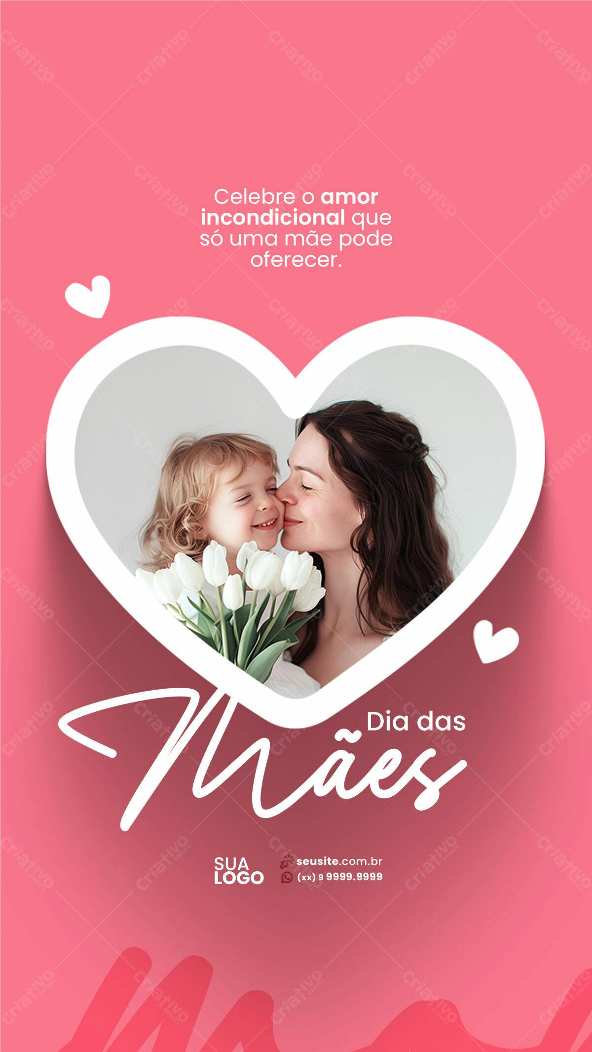 Flyer Dia das Mães PSD Editável