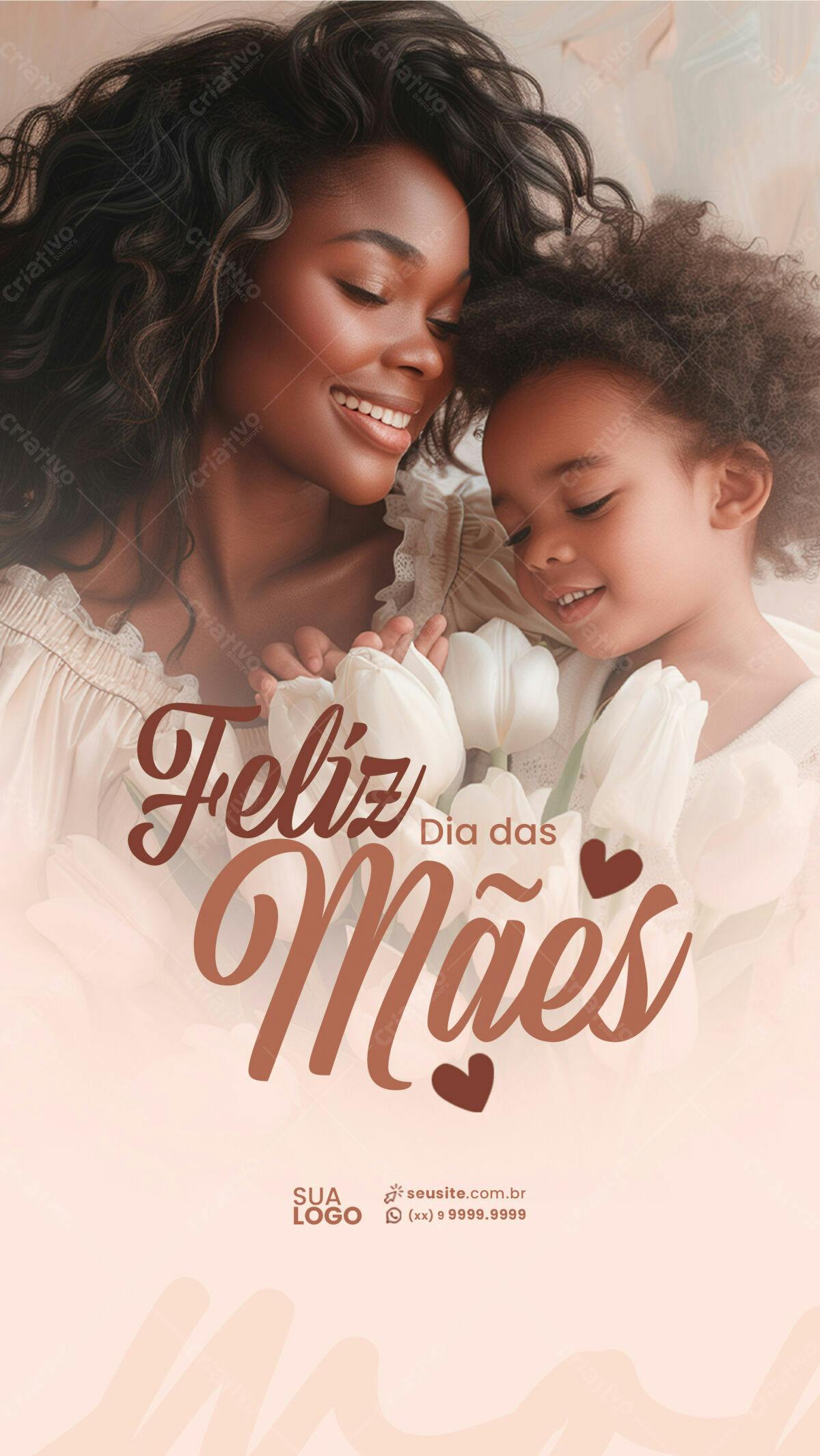Flyer Dia das Mães PSD Editável