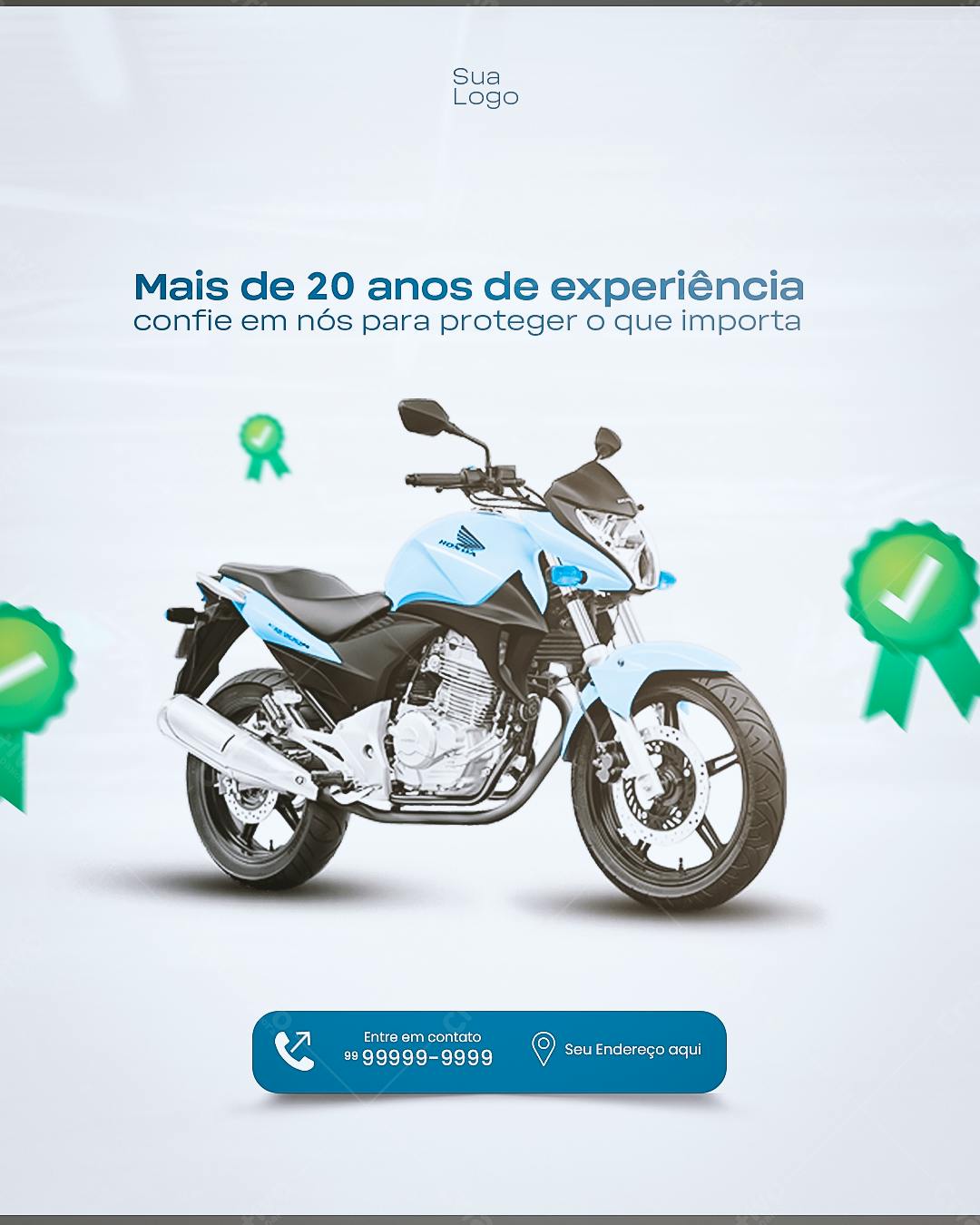 Flyer para Concessionária de Motos PSD Editável