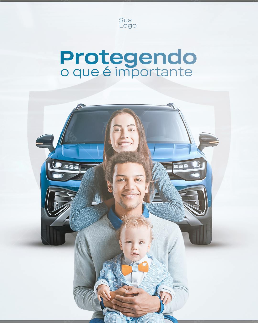 PSD para Seguro Auto Familiar PSD Editável