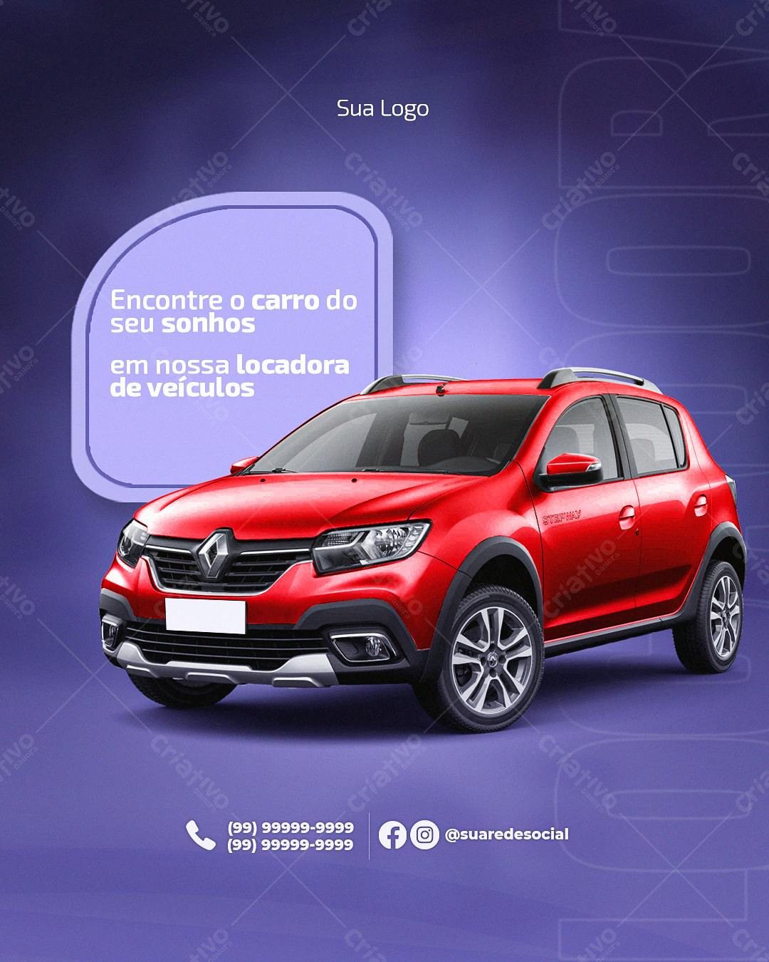 Flyer para Locadora de Veículos PSD Editável