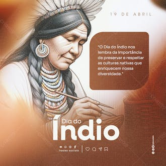 Social media dia do índio