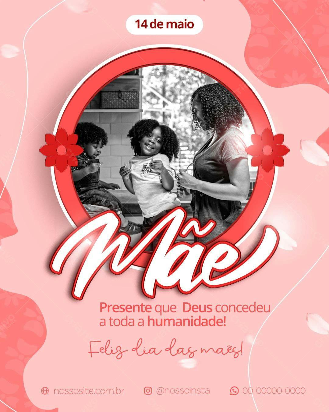Flyer Dia das Mães PSD Editável