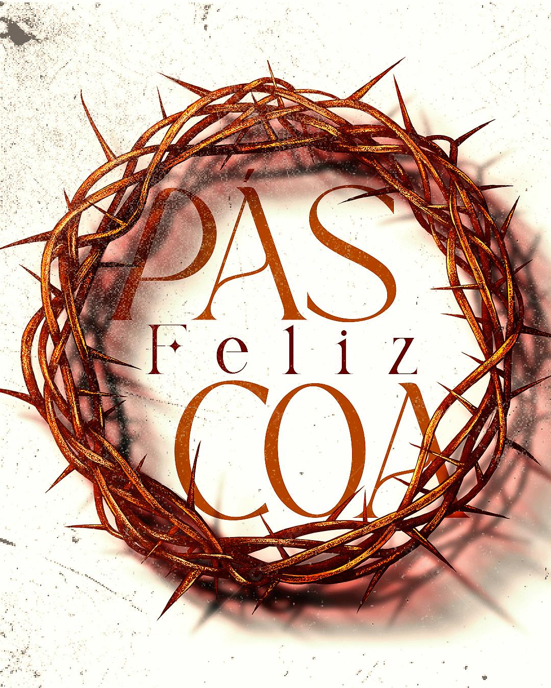 Imagem Páscoa Feliz PSD Editável