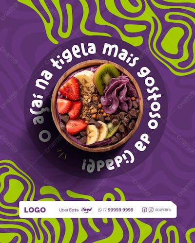 SOCIAL MEDIA -  AÇAÍ - AÇAITERIA 