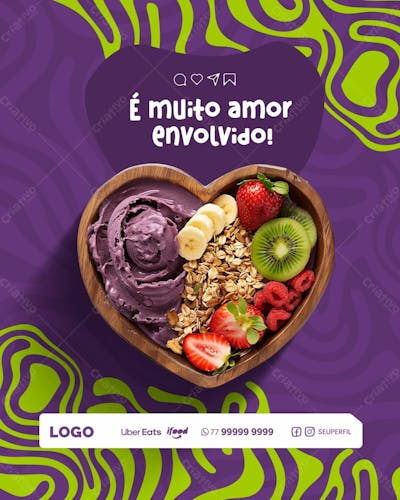 SOCIAL MEDIA -  AÇAÍ - AÇAITERIA 