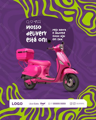 SOCIAL MEDIA -  AÇAÍ - AÇAITERIA 