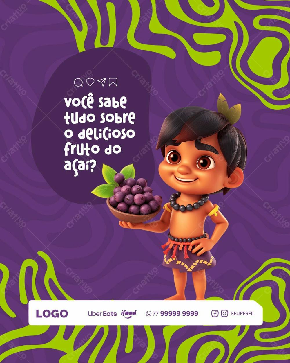 SOCIAL MEDIA -  AÇAÍ - AÇAITERIA 
